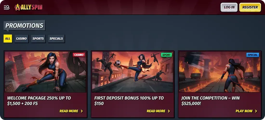 Allyspin bonus